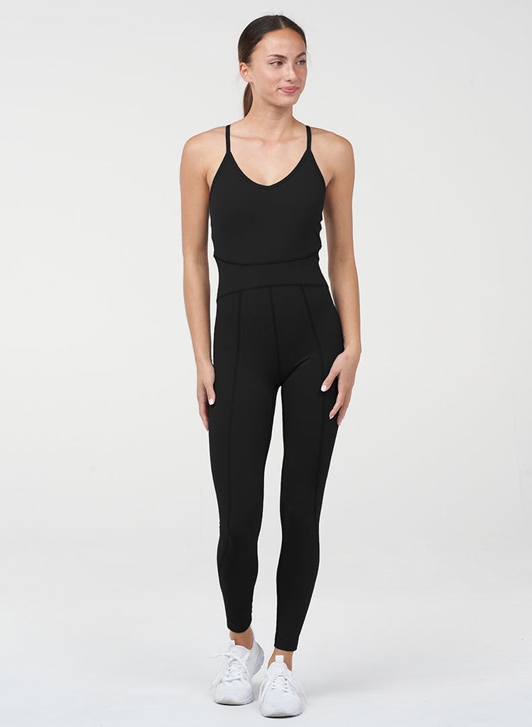 Endure Strappy 7/8 Onesie - Black