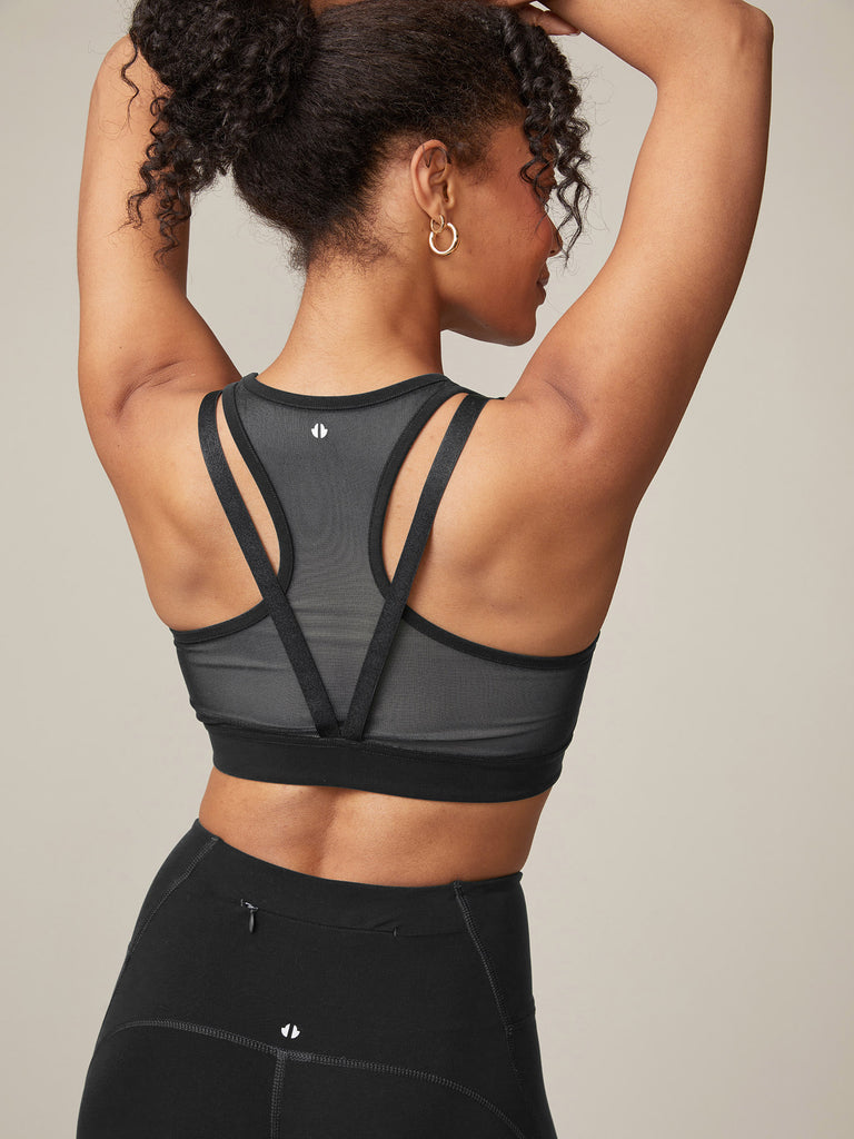 Endure Strappy Mesh Bra and Zip Pocket Legging