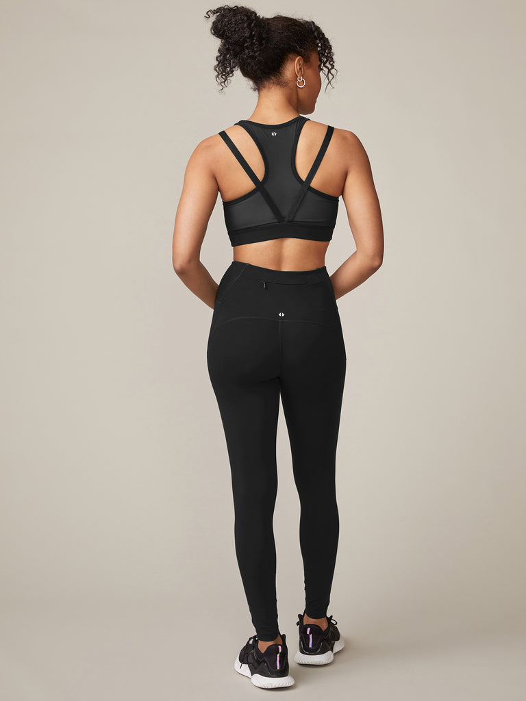 Endure Strappy Mesh Bra and Zip Pocket Legging