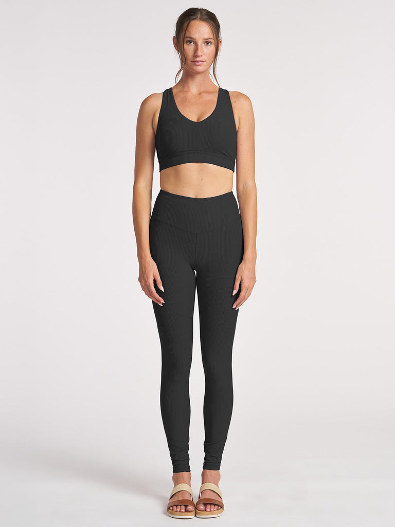 Grid 7/8 Legging - Black
