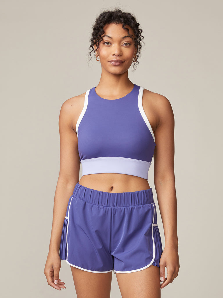Rib Trim Racer Bra