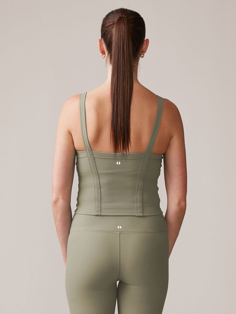 Rib Bra Tank - Camo