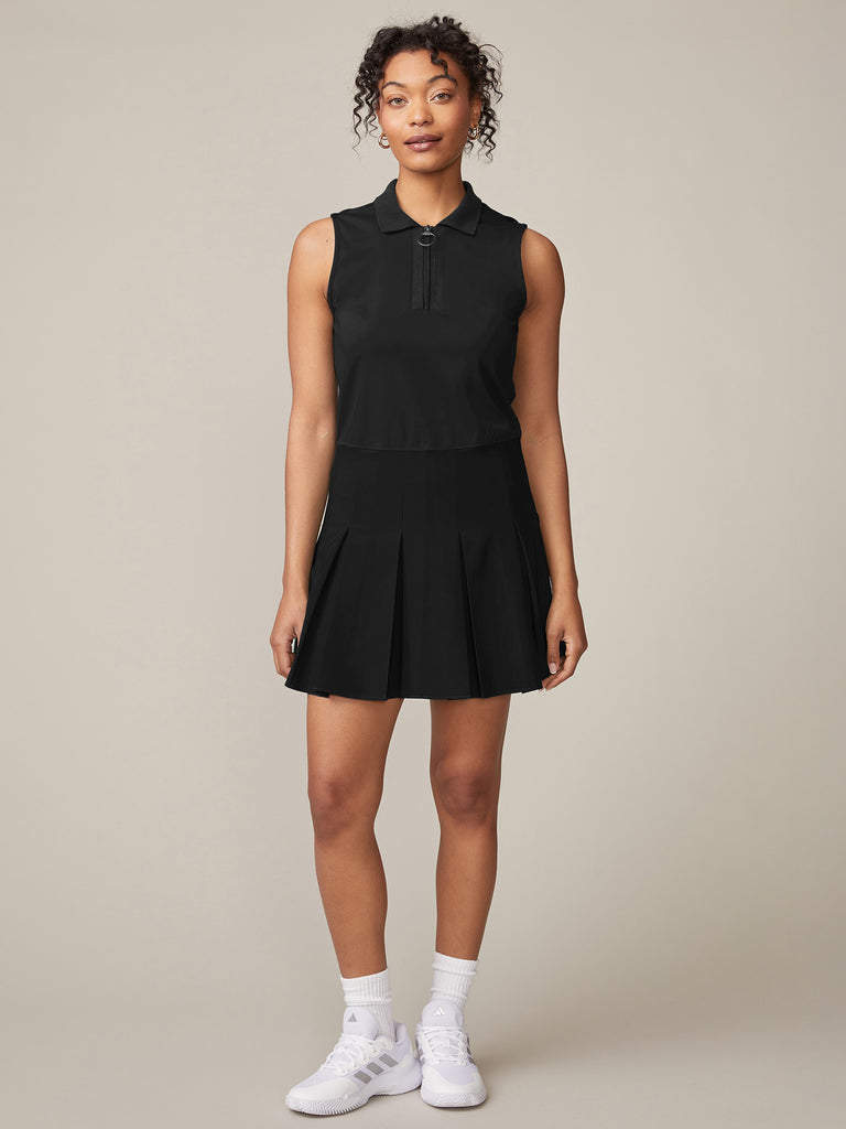 Varsity Collar Pleated Tennis Dress