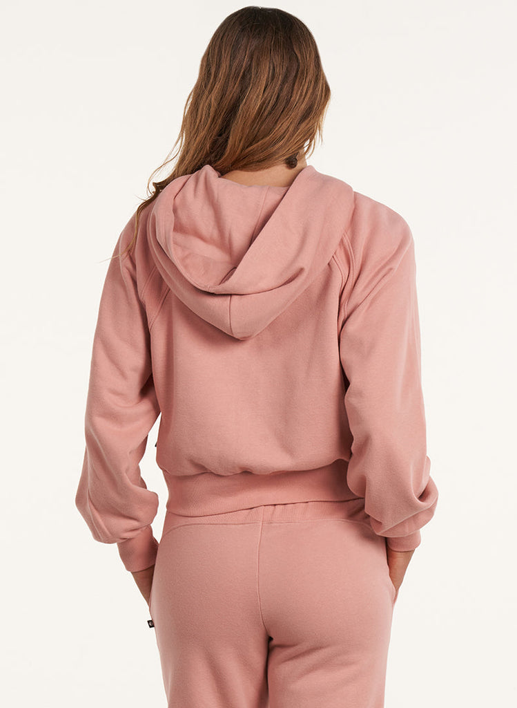 Cloud Trapunto Stitch Hoodie Baked Clay - Back