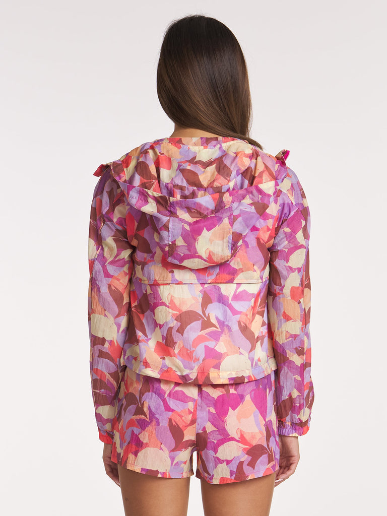 Packable Bungee Jacket - Citrus Bloom