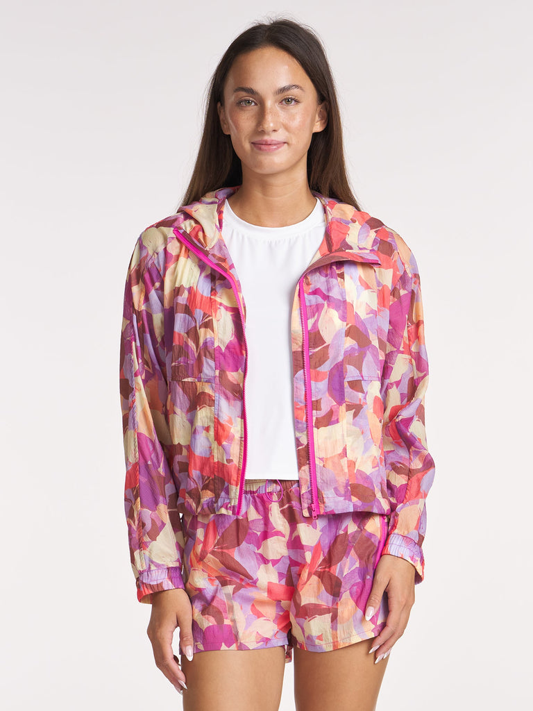 Packable Bungee Jacket - Citrus Bloom