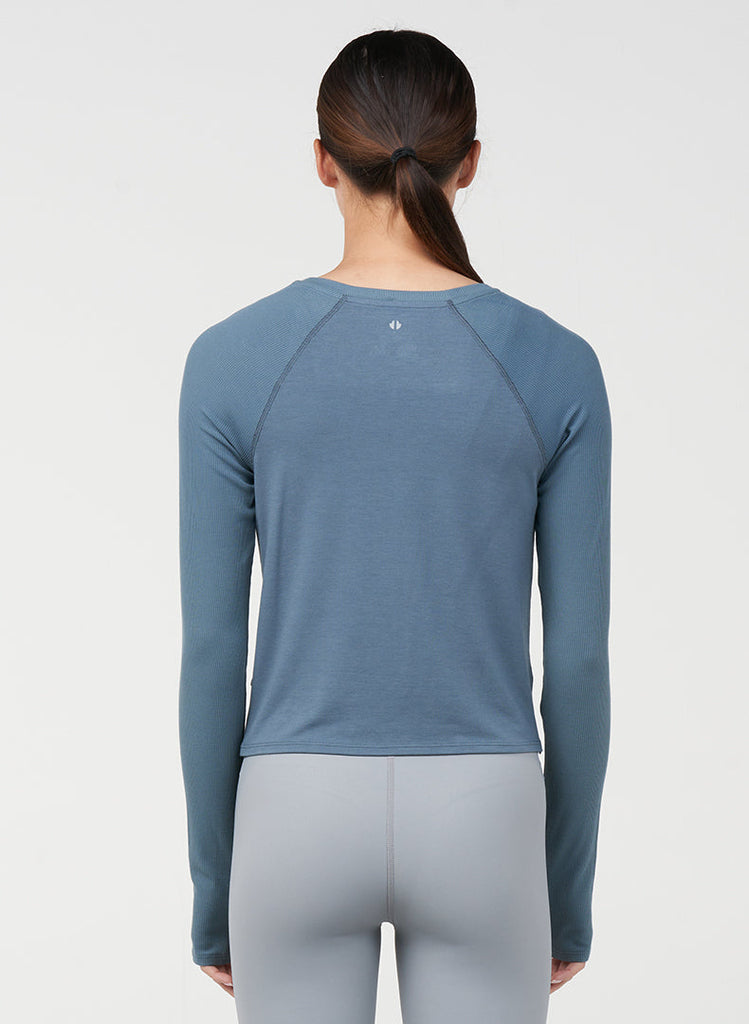 Twist Front Long Sleeve - Basalt