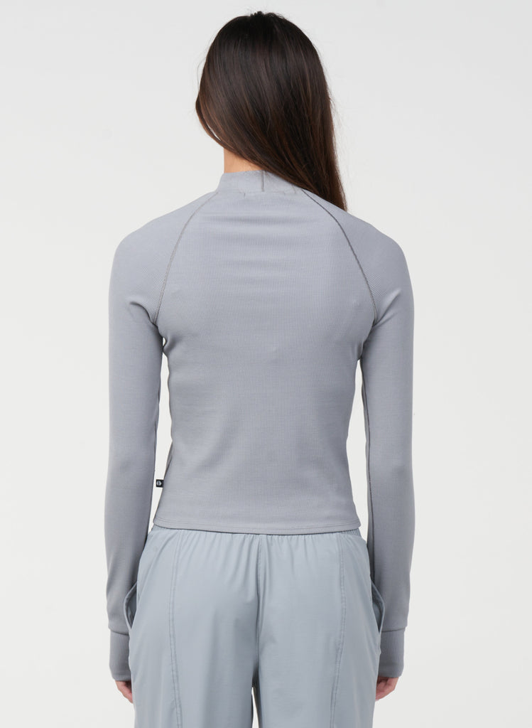 Mock Neck Long Sleeve - Steel