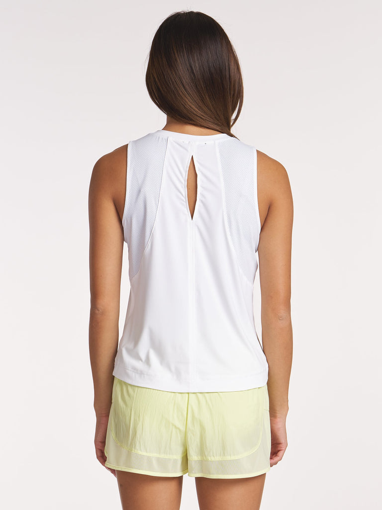 Keyhole Performance Tank - White