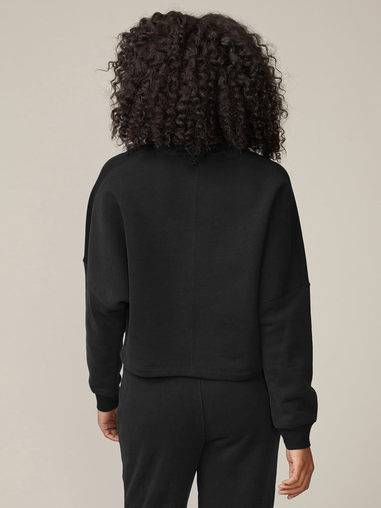 Long Sleeve Dolman Knit Pullover Top and Patch Pocket Jogger