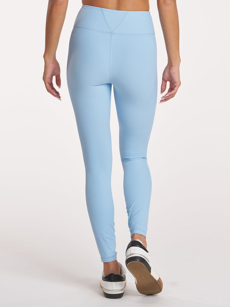 Grid 7/8 Legging - Cloud Blue
