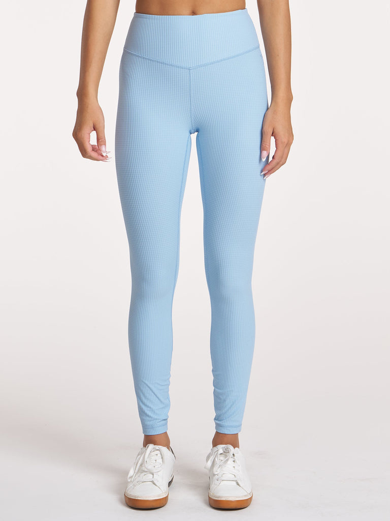 Grid 7/8 Legging - Cloud Blue