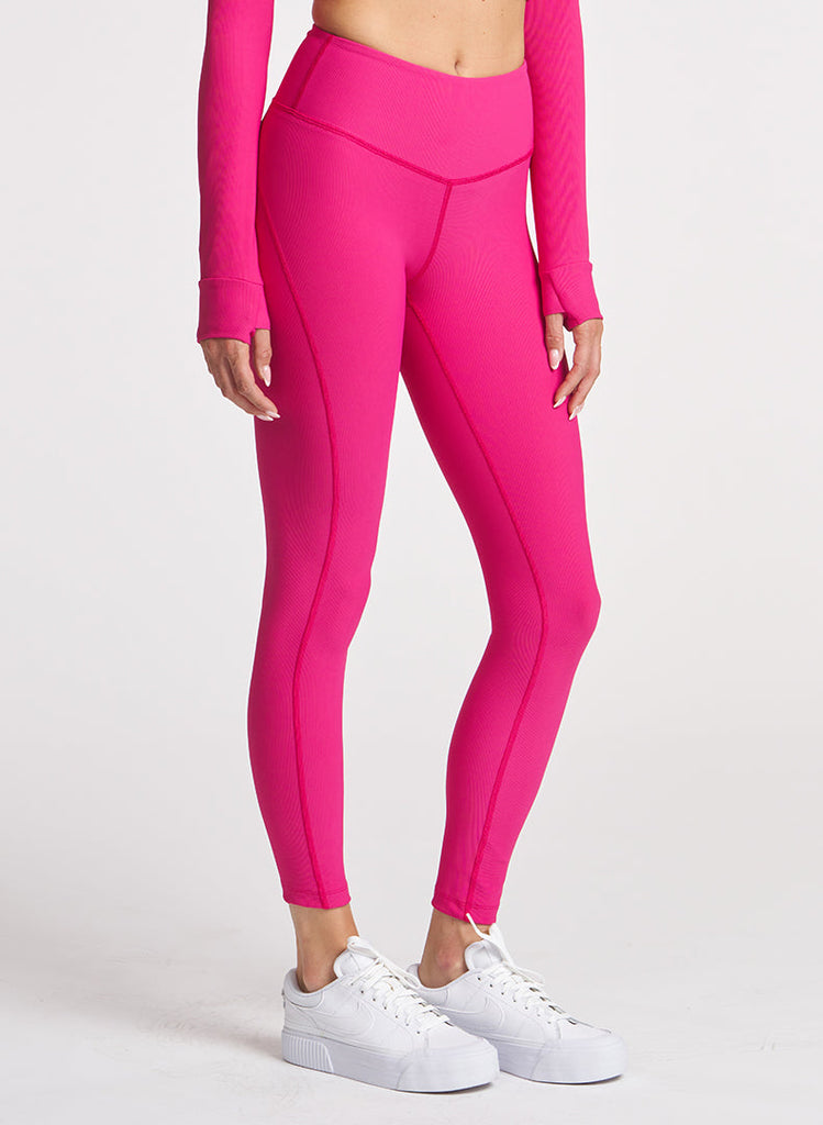 Refine Angled Waistband 7/8 Legging - Dragonfruit