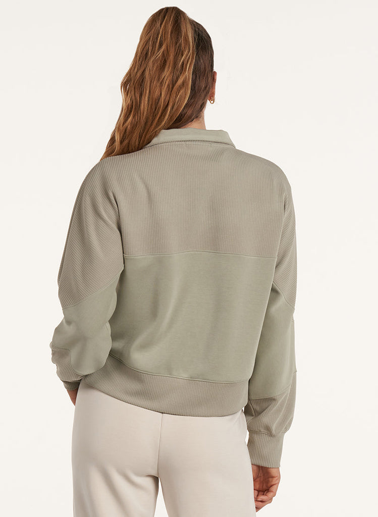 Ultraluxe Half Zip Pullover - Plaster