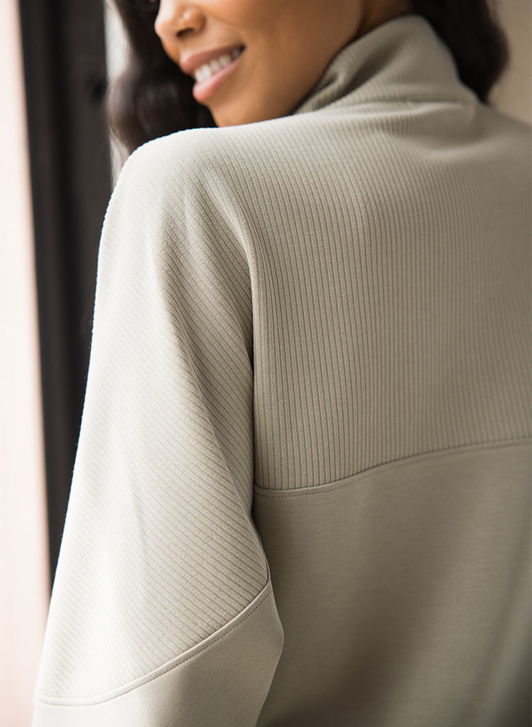 Ultraluxe Half Zip Pullover_detail