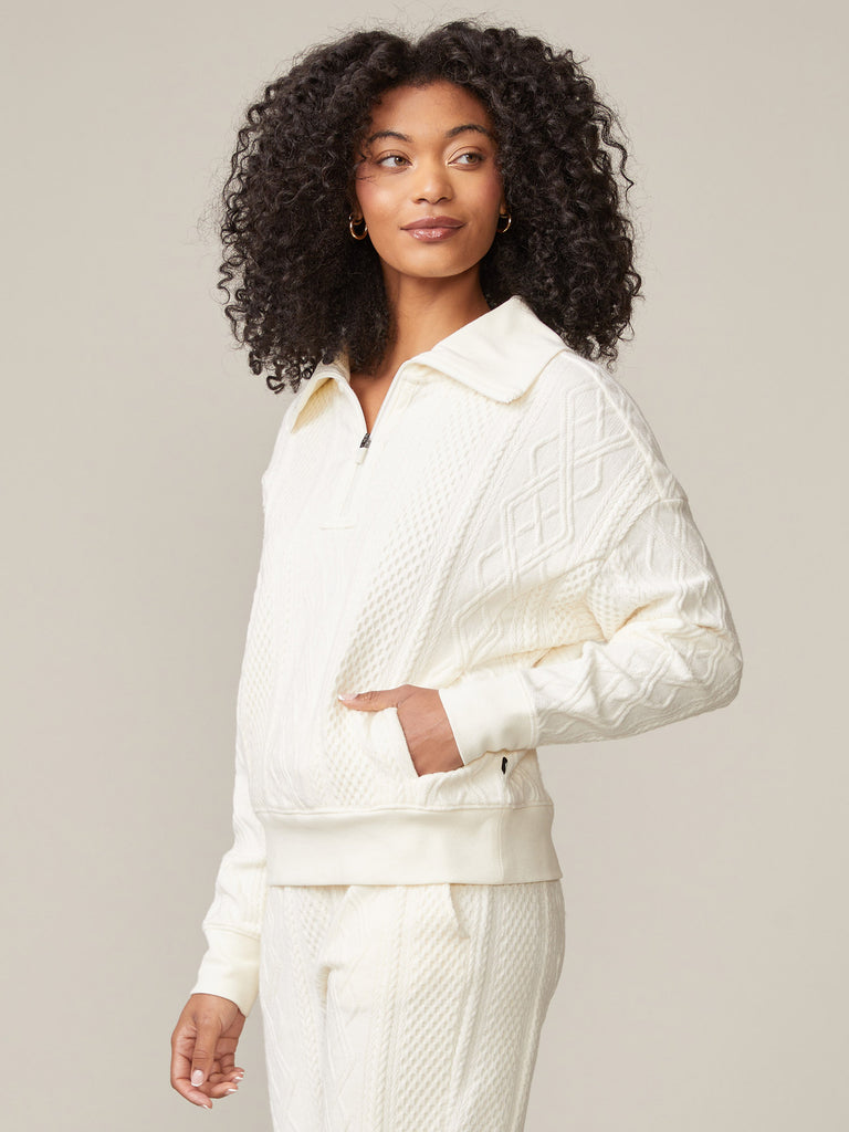 Patch Pocket Half Zip Sweater