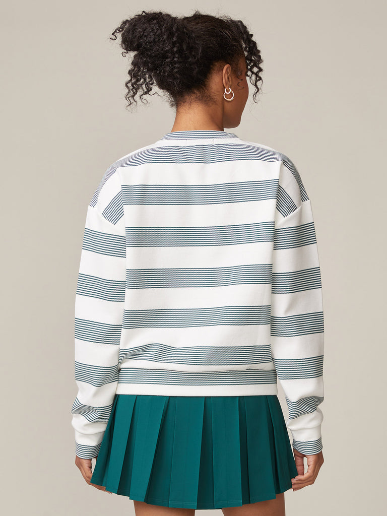 Stripe Crew Neck Pullover
