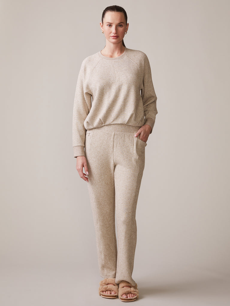 Pleat Bubble Raglan Pullover and Heather Ottoman Pant